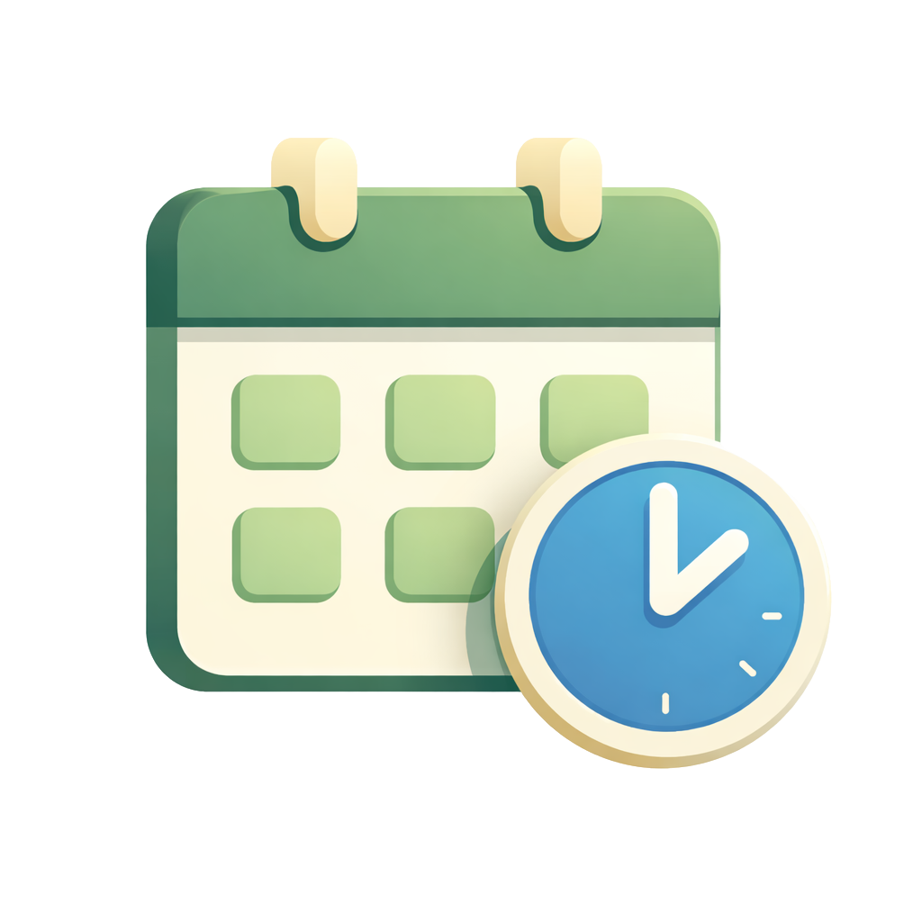 Calender symbol with extended open hours