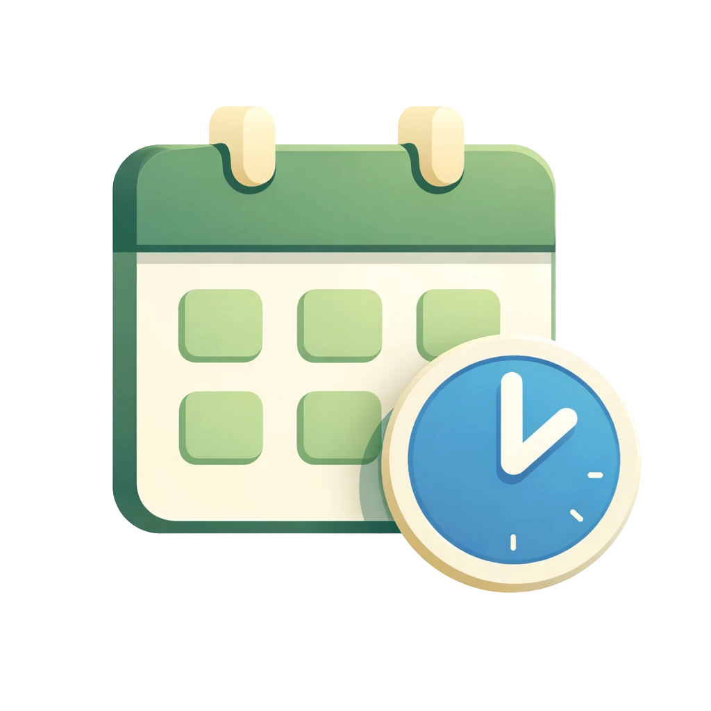 Calender symbol with extended open hours